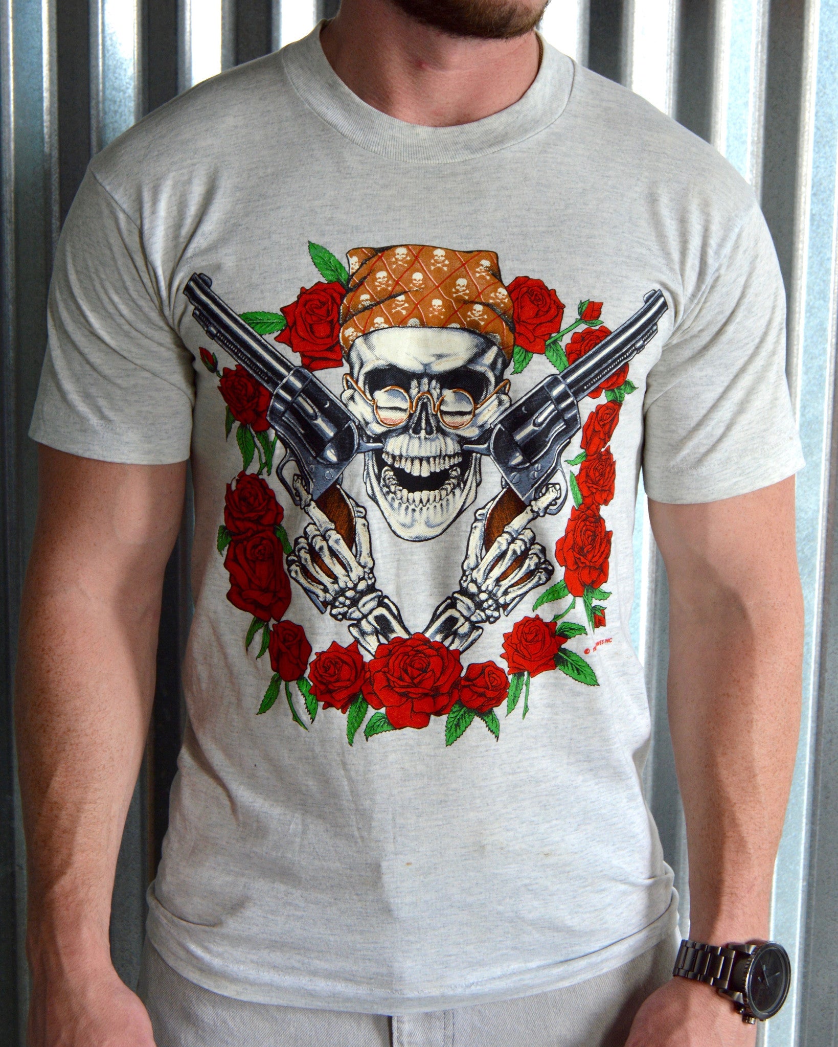 Vintage Guns N Roses Pirate Logo 50/50 T-Shirt sz M – PeoplesVintage