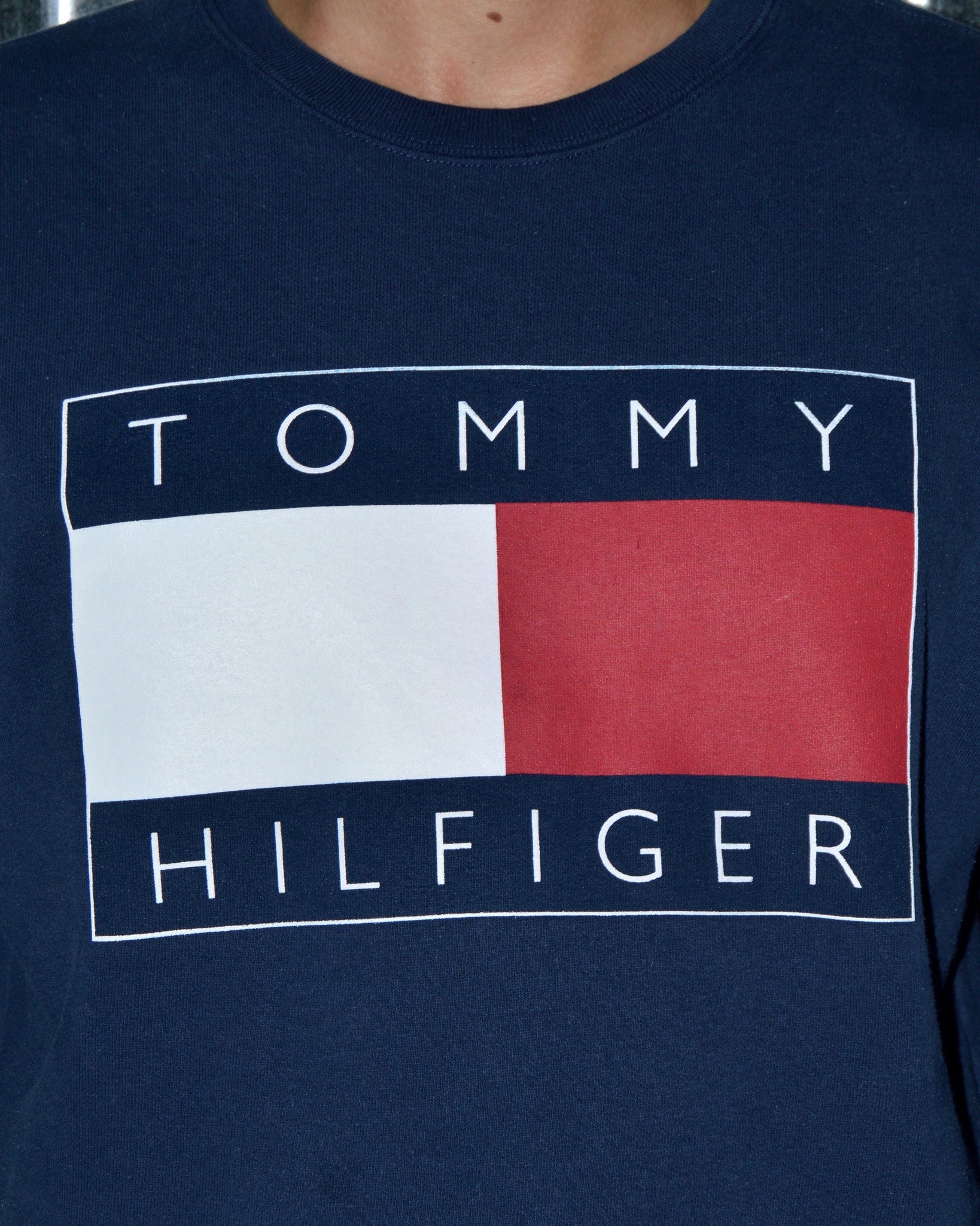 Hilfiger logo sweatshirt sales