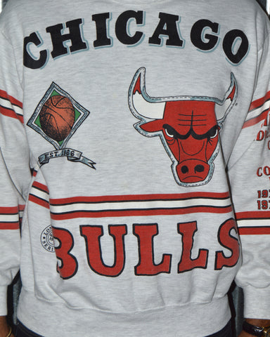 Vintage Long Gone NBA Chicago Bulls Champs Sweatshirt sz L