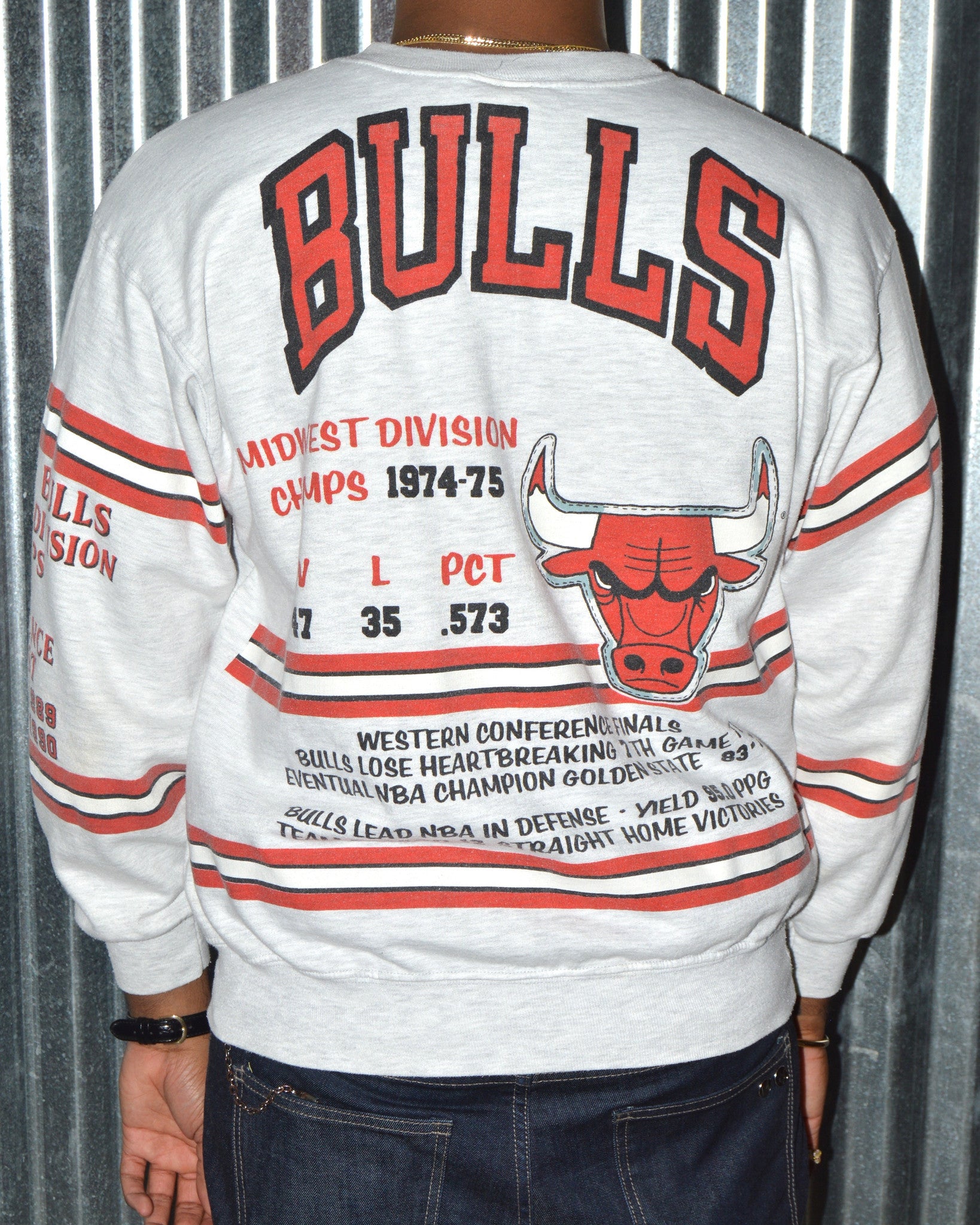 Vintage 90's Chicago Bulls Sweatshirt Hoodie Large -  Norway