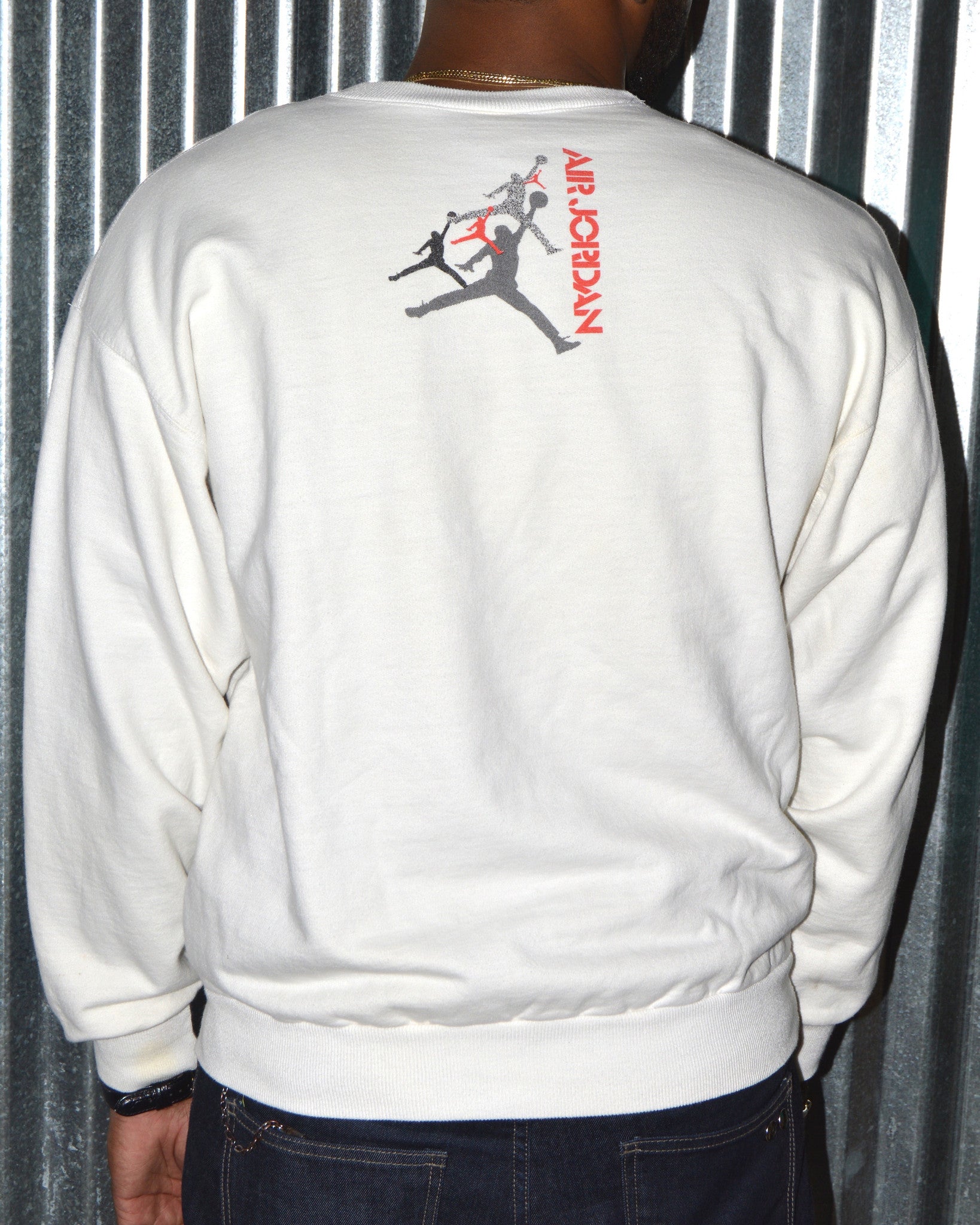 Vintage Nike Air Jordan White Sweatshirt Sz L – PeoplesVintage