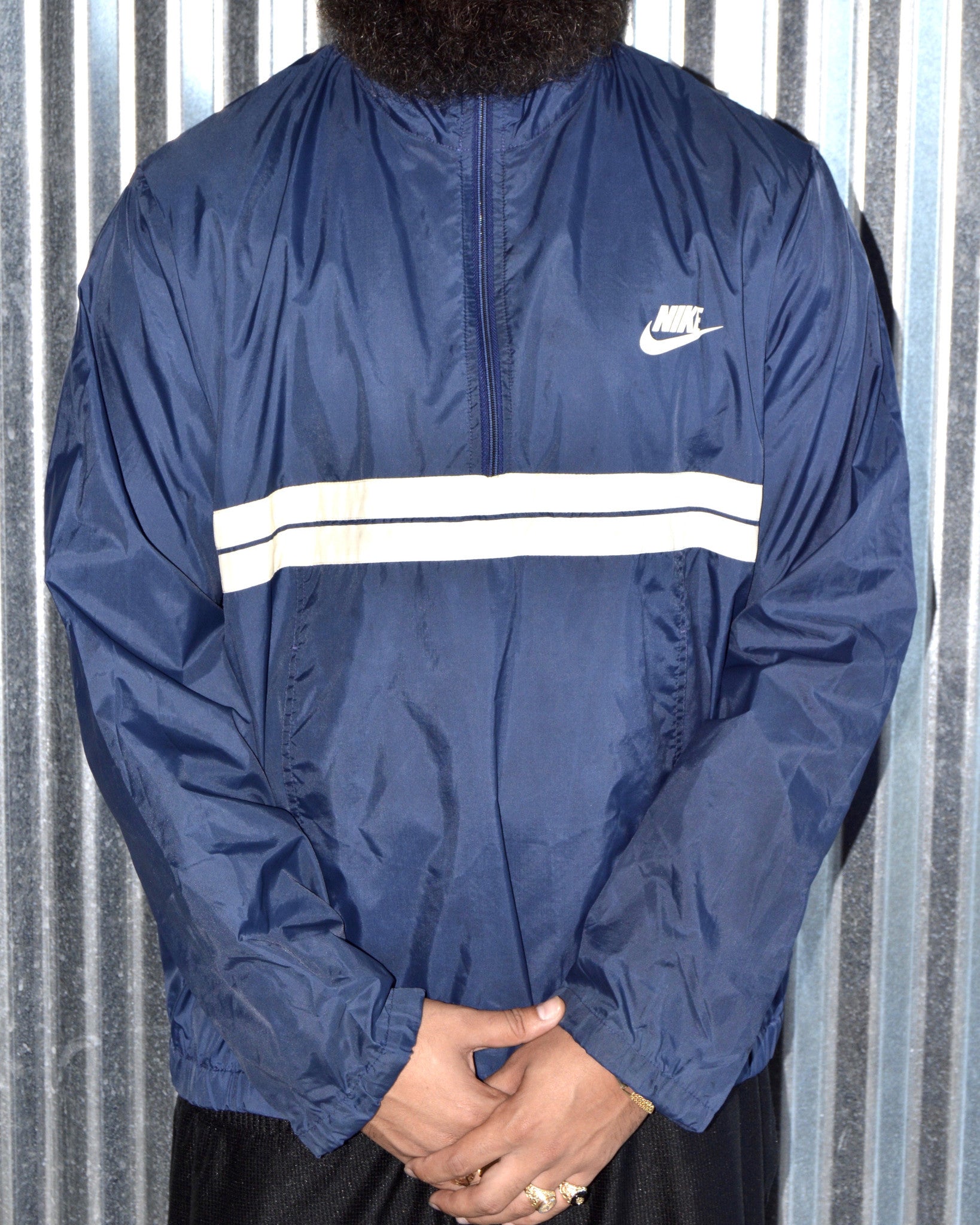 Nike windbreaker half discount zip