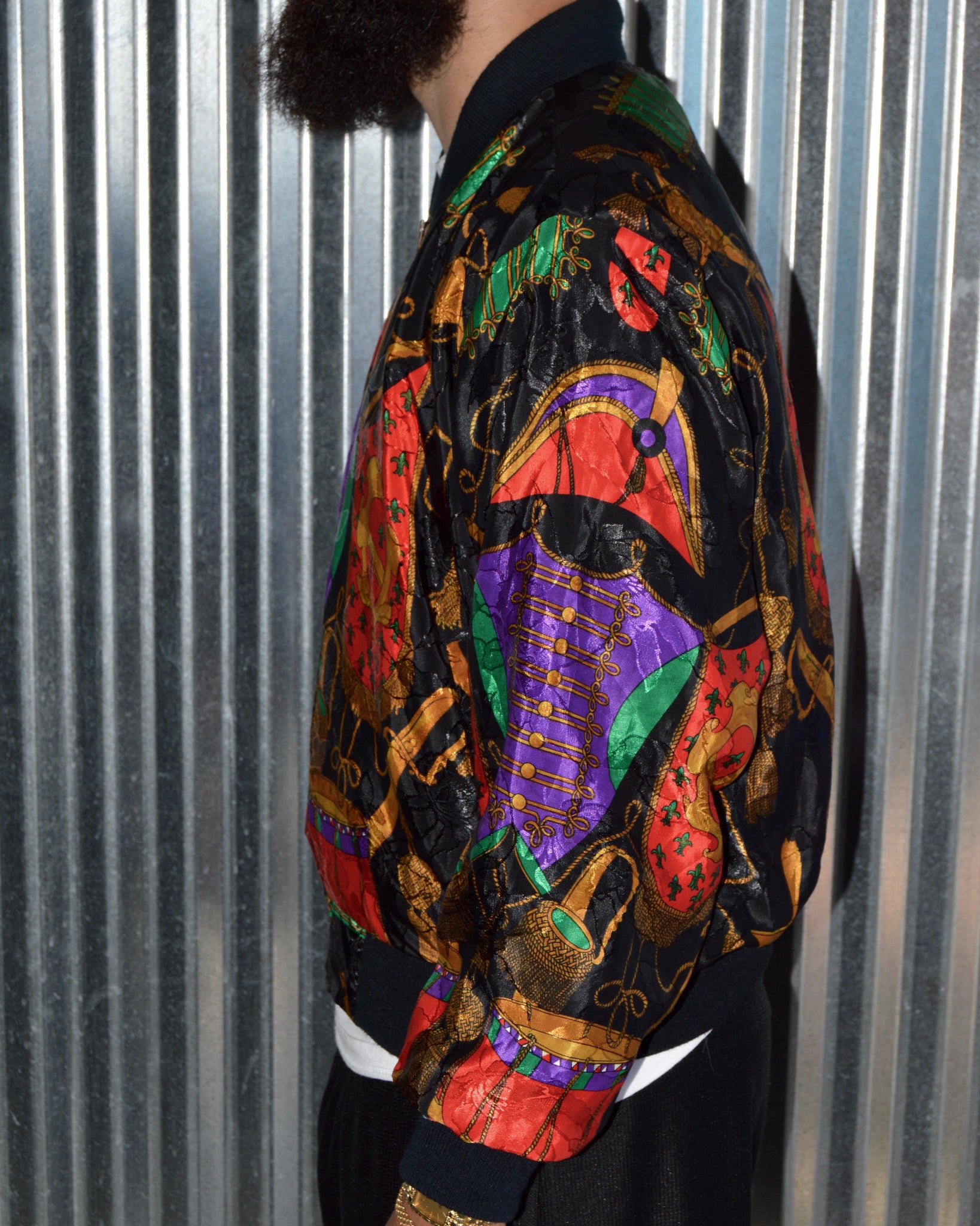 Hermes silk 2025 bomber jacket