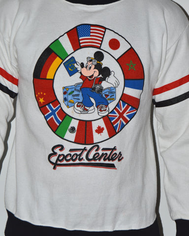 Vintage Disney Mickey Mouse Epcot Center Sweatshirt sz L