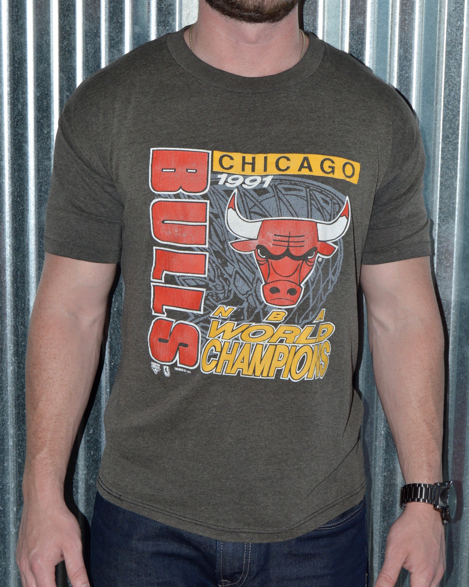 Retro bulls t shirt sales