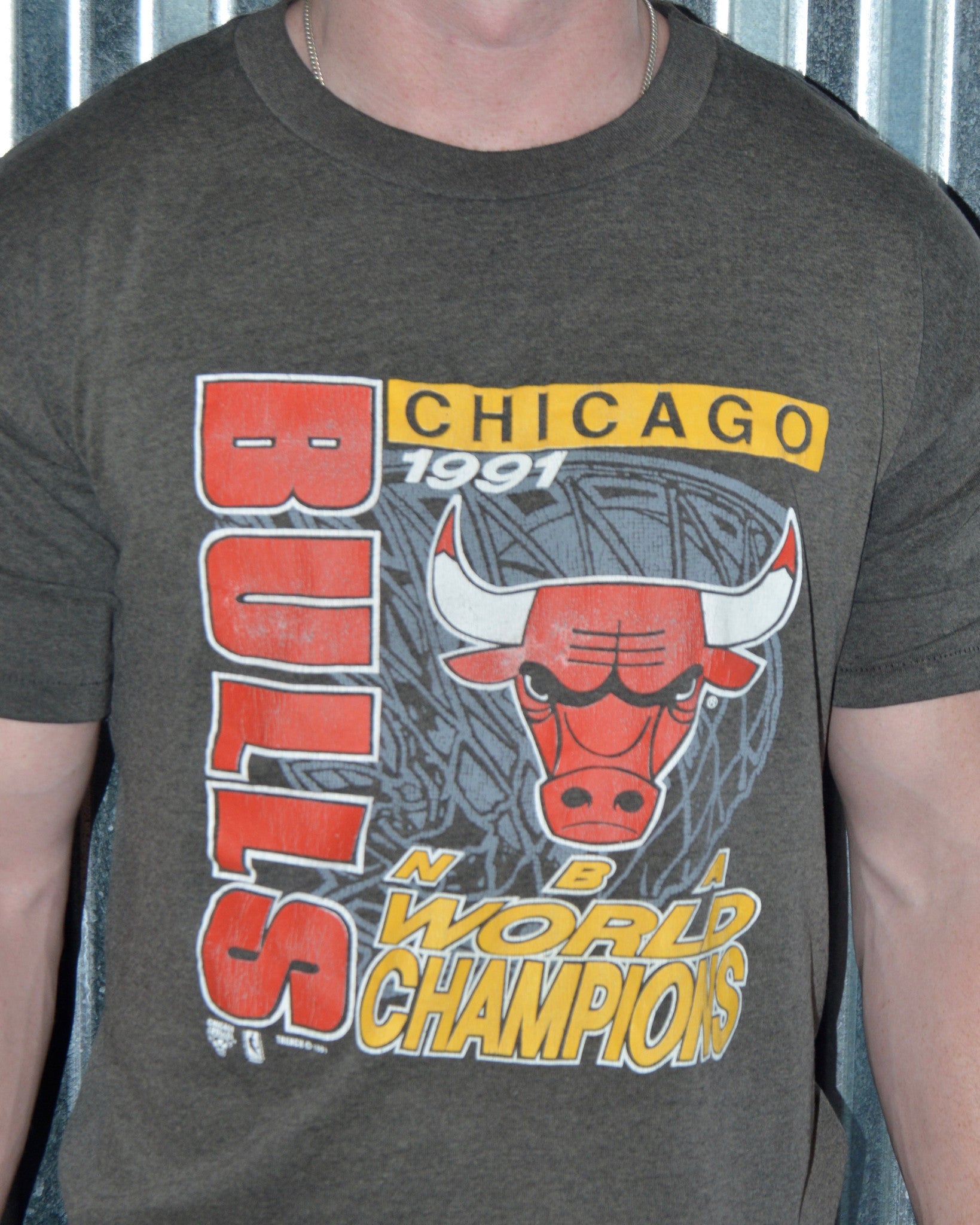 Seven Different Vintage Chicago Bulls Championship T- Shirts - Ink In Action