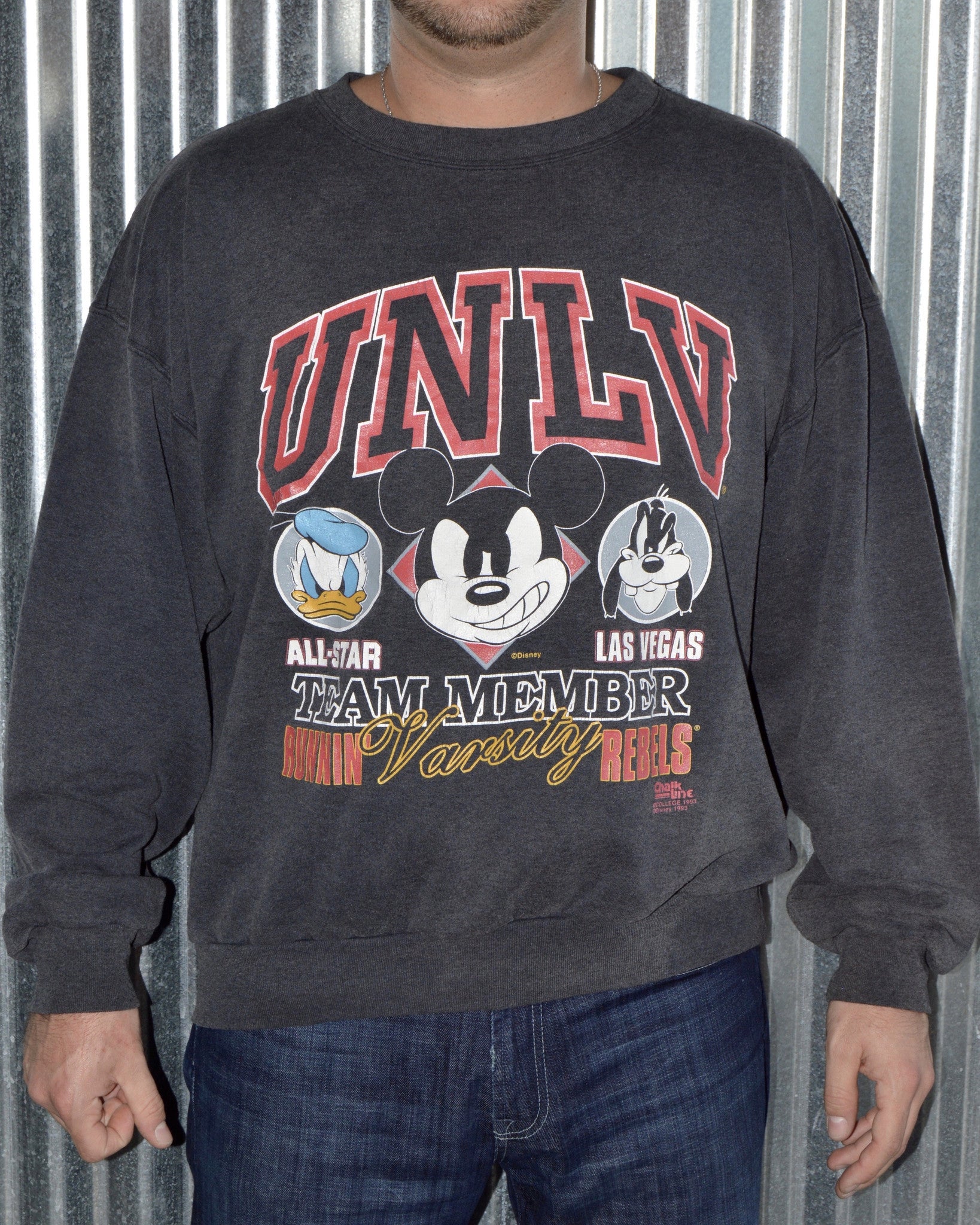 Vintage Chalk Line UNLV Mickey Disney Sweatshirts sz XL