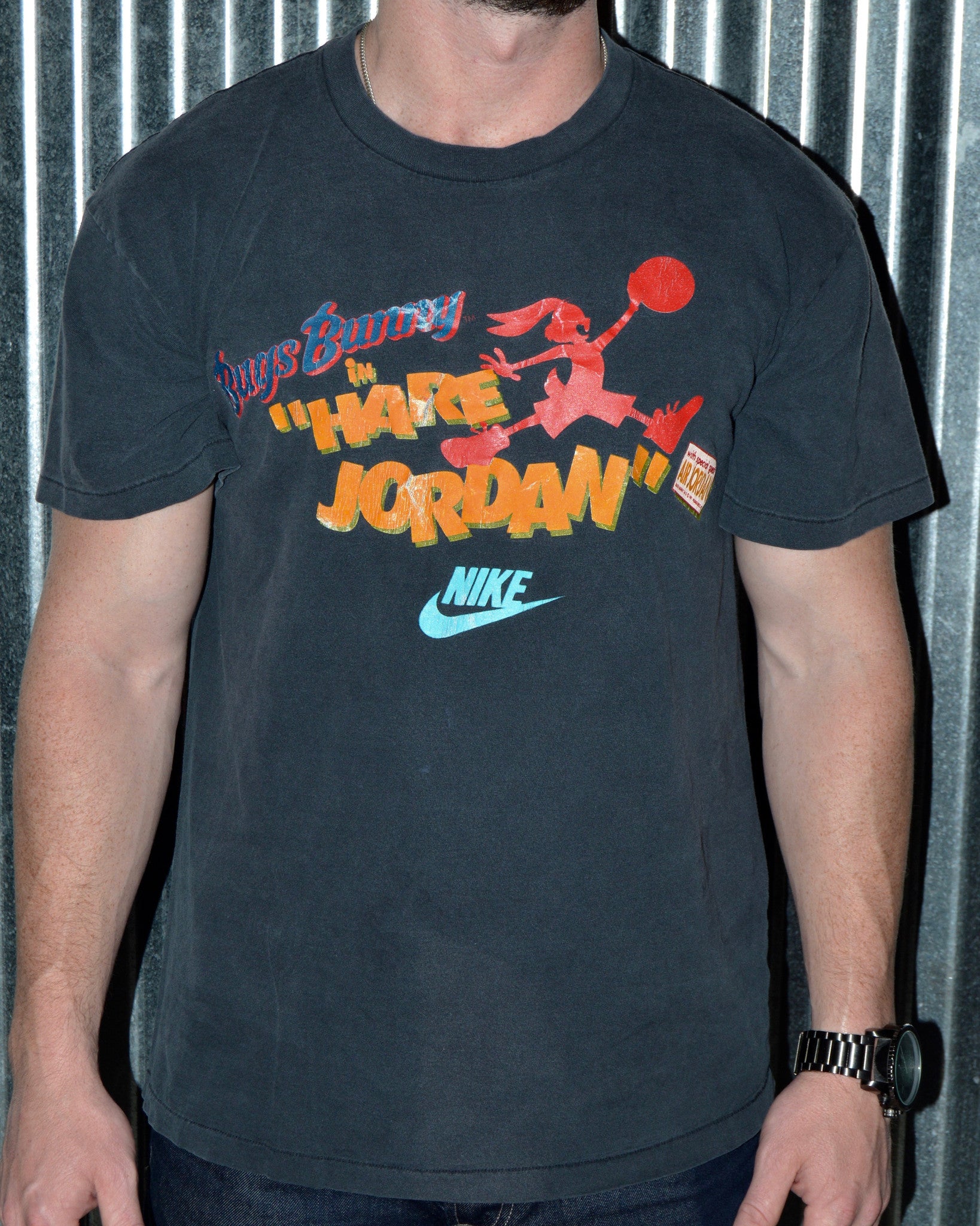 90s USA製 NIKE JORDAN マイケルジョーダン VTG Tシャツ-