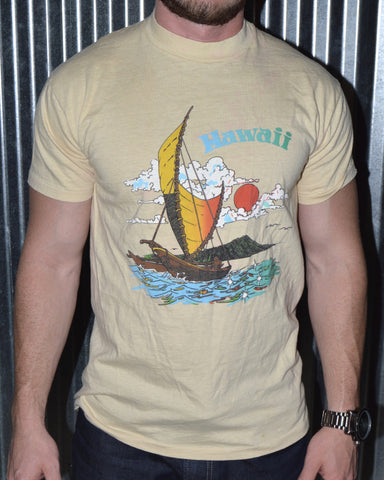 Vintage Hawaii Sailboat T-shirt sz M