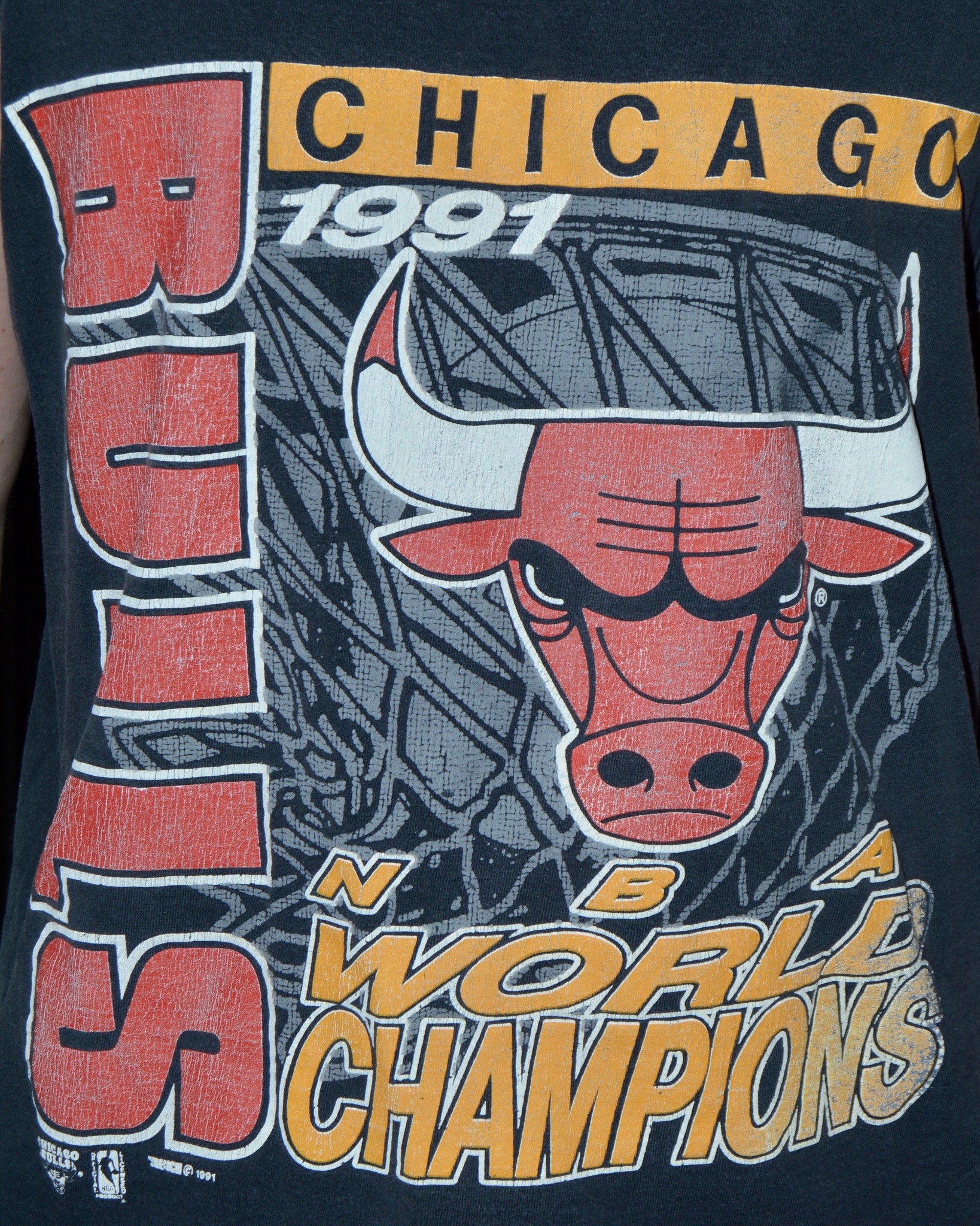 Vintage Chicago Bulls NBA World Champs T-Shirt sz M